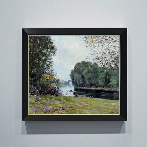 絵自体（キャンバス）の大きさ　530×455mm 表面アクリル透明保護板　額縁吊り紐　付属 ※一部在庫商品は早期出荷可能の場合がございます。 お急ぎに際は別途Eメールにてお問い合わせください。 お問い合わせメールアドレス 　shopmaster@artrest.jp 【留意事項】 ※注文個数によりお届け日が変わることがあります。 ※直筆仕上げ商品のため色彩が若干異なる場合がございますので 予めご了承くださいませ。 絵画 販売 インテリア 油絵 油彩 壁掛け 複製画 風景画 ゴッホ モネ ルノワール その他 静物画 肖像画 アート プレゼント 開業祝い 退職祝い 新築祝い 玄関 リビングアート 風水 縁起 フレーム 贈り物シスレー サマーリバー