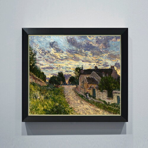 絵自体（キャンバス）の大きさ　530×455mm 表面アクリル透明保護板　額縁吊り紐　付属 ※一部在庫商品は早期出荷可能の場合がございます。 お急ぎに際は別途Eメールにてお問い合わせください。 お問い合わせメールアドレス 　shopmaster@artrest.jp 【留意事項】 ※注文個数によりお届け日が変わることがあります。 ※直筆仕上げ商品のため色彩が若干異なる場合がございますので 予めご了承くださいませ。 絵画 販売 インテリア 油絵 油彩 壁掛け 複製画 風景画 ゴッホ モネ ルノワール その他 静物画 肖像画 アート プレゼント 開業祝い 退職祝い 新築祝い 玄関 リビングアート 風水 縁起 フレーム 贈り物シスレー ルーヴシエンヌの小道