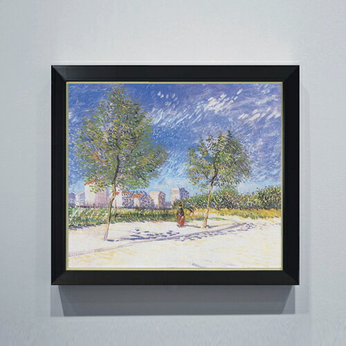 絵自体（キャンバス）の大きさ　530×455mm 表面アクリル透明保護板　額縁吊り紐　付属 ※一部在庫商品は早期出荷可能の場合がございます。 お急ぎに際は別途Eメールにてお問い合わせください。 お問い合わせメールアドレス 　shopmaster@artrest.jp 【留意事項】 ※注文個数によりお届け日が変わることがあります。 ※直筆仕上げ商品のため色彩が若干異なる場合がございますので 予めご了承くださいませ。 絵画 販売 インテリア 油絵 油彩 壁掛け 複製画 風景画 ゴッホ モネ ルノワール その他 静物画 肖像画 アート プレゼント 開業祝い 退職祝い 新築祝い 玄関 リビングアート 風水 縁起 フレーム 贈り物ゴッホ パリ郊外にて