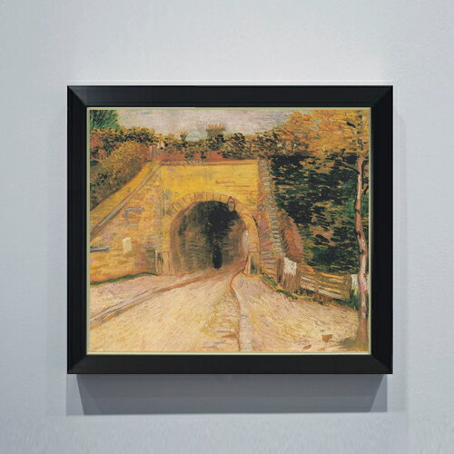 絵自体（キャンバス）の大きさ　530×455mm 表面アクリル透明保護板　額縁吊り紐　付属 ※一部在庫商品は早期出荷可能の場合がございます。 お急ぎに際は別途Eメールにてお問い合わせください。 お問い合わせメールアドレス 　shopmaster@artrest.jp 【留意事項】 ※注文個数によりお届け日が変わることがあります。 ※直筆仕上げ商品のため色彩が若干異なる場合がございますので 予めご了承くださいませ。 絵画 販売 インテリア 油絵 油彩 壁掛け 複製画 風景画 ゴッホ モネ ルノワール その他 静物画 肖像画 アート プレゼント 開業祝い 退職祝い 新築祝い 玄関 リビングアート 風水 縁起 フレーム 贈り物ゴッホ トンネルのある道