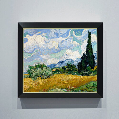 絵自体（キャンバス）の大きさ　530×455mm 表面アクリル透明保護板　額縁吊り紐　付属 ※一部在庫商品は早期出荷可能の場合がございます。 お急ぎに際は別途Eメールにてお問い合わせください。 お問い合わせメールアドレス 　shopmaster@artrest.jp 【留意事項】 ※注文個数によりお届け日が変わることがあります。 ※直筆仕上げ商品のため色彩が若干異なる場合がございますので 予めご了承くださいませ。 絵画 販売 インテリア 油絵 油彩 壁掛け 複製画 風景画 ゴッホ モネ ルノワール その他 静物画 肖像画 アート プレゼント 開業祝い 退職祝い 新築祝い 玄関 リビングアート 風水 縁起 フレーム 贈り物ゴッホ 糸杉のある小麦畑