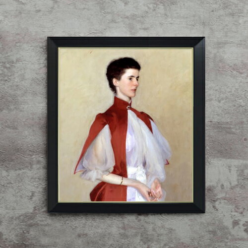 【油絵 直筆仕上げ】サージェント Portrait of Mrs Robert Harrison F10 【シンプルフレーム】 絵画 販..