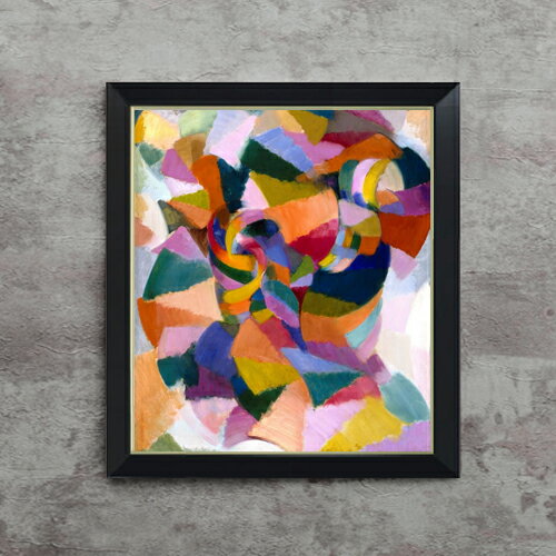 【油絵 直筆仕上げ】スタントン・マクドナルド＝ライト Arm Organization F10 【シンプルフレーム】 絵画 販売 10号 油彩 抽象画 560×485mm 複製画 送料無料 プレゼント ギフト 開店祝い 開業祝い 退職祝い 新築祝い リビング 玄関 モダン アートフレーム 壁掛け