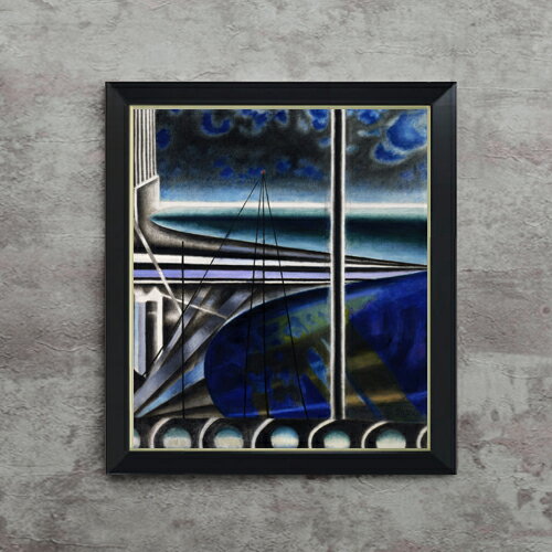 【油絵 直筆仕上げ】ステラ メトロポリタン港 F10 【シンプルフレーム】 絵画 販売 10号 油彩 抽象画 5..