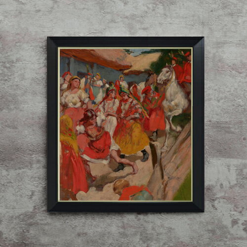 【油絵 直筆仕上げ】テトマイエル　ドゥルズボヴィエ F10 【シンプルフレーム】 絵画 販売 10号 油彩 抽象画 560×485mm 複製画 送料無料 プレゼント ギフト 開店祝い 開業祝い 退職祝い 新築祝い リビング 玄関 モダン アートフレーム 壁掛け