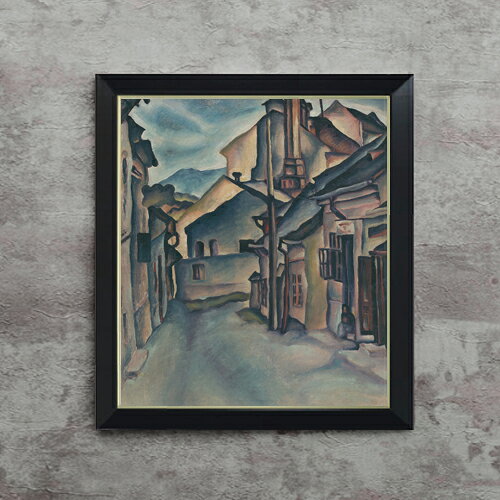 【油絵 直筆仕上げ】バウアー ウリチカ F10 【シンプルフレーム】 絵画 販売 10号 油彩 抽象画 560×485..