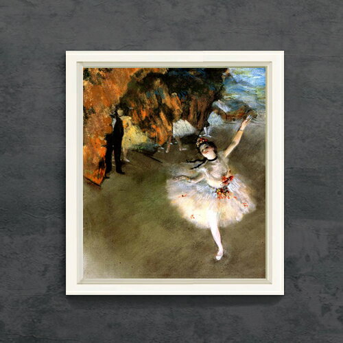 絵自体（キャンバス）の大きさ　530×455mm 表面アクリル透明保護板　額縁吊り紐　付属 ※一部在庫商品は早期出荷可能の場合がございます。 お急ぎに際は別途Eメールにてお問い合わせください。 お問い合わせメールアドレス 　shopmaster@artrest.jp 【留意事項】 ※注文個数によりお届け日が変わることがあります。 ※直筆仕上げ商品のため色彩が若干異なる場合がございますので 予めご了承くださいませ。 絵画 販売 インテリア 油絵 油彩 壁掛け 複製画 風景画 ゴッホ モネ ルノワール その他 静物画 肖像画 アート プレゼント 開業祝い 退職祝い 新築祝い 玄関 リビングアート 風水 縁起 フレーム 贈り物ドガ 花形 （エトワール）