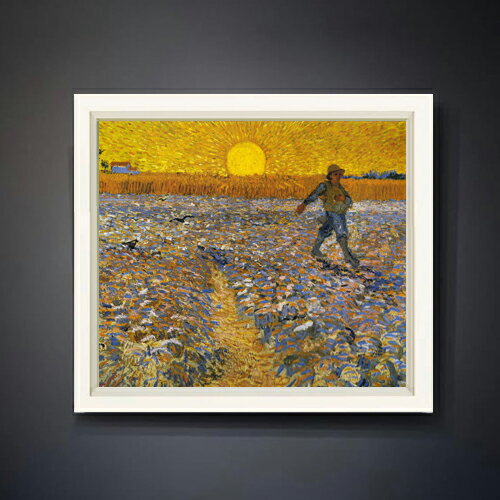 絵自体（キャンバス）の大きさ　530×455mm 表面アクリル透明保護板　額縁吊り紐　付属 ※一部在庫商品は早期出荷可能の場合がございます。 お急ぎに際は別途Eメールにてお問い合わせください。 お問い合わせメールアドレス 　shopmaster@artrest.jp 【留意事項】 ※注文個数によりお届け日が変わることがあります。 ※直筆仕上げ商品のため色彩が若干異なる場合がございますので 予めご了承くださいませ。 絵画 販売 インテリア 油絵 油彩 壁掛け 複製画 風景画 ゴッホ モネ ルノワール その他 静物画 肖像画 アート プレゼント 開業祝い 退職祝い 新築祝い 玄関 リビングアート 風水 縁起 フレーム 贈り物ゴッホ 種まく人