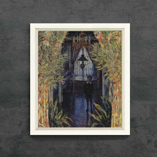 絵自体（キャンバス）の大きさ　530×455mm 表面アクリル透明保護板　額縁吊り紐　付属 ※一部在庫商品は早期出荷可能の場合がございます。 お急ぎに際は別途Eメールにてお問い合わせください。 お問い合わせメールアドレス 　shopmaster@artrest.jp 【留意事項】 ※注文個数によりお届け日が変わることがあります。 ※直筆仕上げ商品のため色彩が若干異なる場合がございますので 予めご了承くださいませ。 絵画 販売 インテリア 油絵 油彩 壁掛け 複製画 風景画 ゴッホ モネ ルノワール その他 静物画 肖像画 アート プレゼント 開業祝い 退職祝い 新築祝い 玄関 リビングアート 風水 縁起 フレーム 贈り物クロード・モネ アパルトマンの一隅