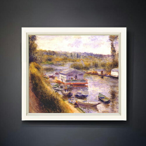 絵自体（キャンバス）の大きさ　530×455mm 表面アクリル透明保護板　額縁吊り紐　付属 ※一部在庫商品は早期出荷可能の場合がございます。 お急ぎに際は別途Eメールにてお問い合わせください。 お問い合わせメールアドレス 　shopmaster@artrest.jp 【留意事項】 ※注文個数によりお届け日が変わることがあります。 ※直筆仕上げ商品のため色彩が若干異なる場合がございますので 予めご了承くださいませ。 絵画 販売 インテリア 油絵 油彩 壁掛け 複製画 風景画 ゴッホ モネ ルノワール その他 静物画 肖像画 アート プレゼント 開業祝い 退職祝い 新築祝い 玄関 リビングアート 風水 縁起 フレーム 贈り物ルノワール ムードンの洗濯場
