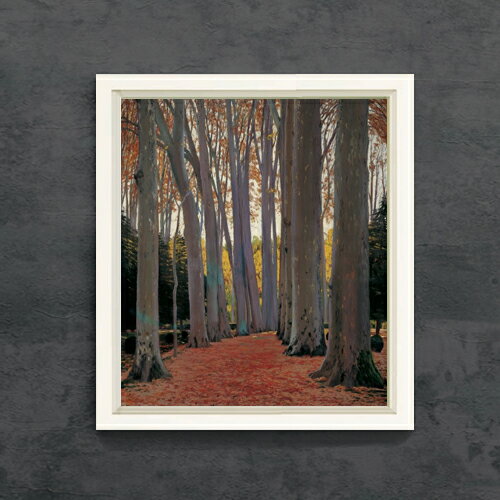 【油絵 直筆仕上げ】ルシニョール Avenue of Plane Trees F10 【シンプルフレーム】 絵画 販売 10号 油彩 風景画 560×485mm 複製画 送料無料 プレゼント ギフト 開店祝い 開業祝い 退職祝い 新築祝い リビング 玄関 モダン アートフレーム 壁掛け