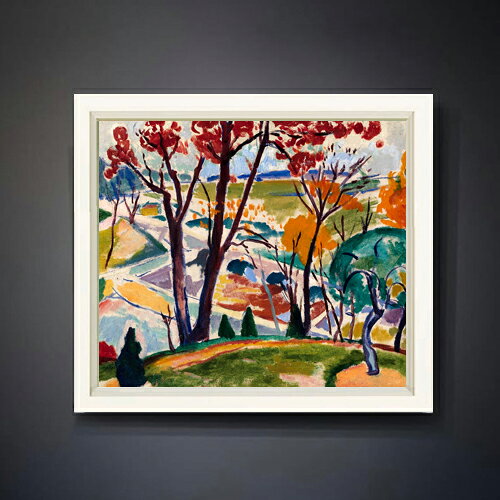 セーイェン Landscape, Bridge, Huntingdon Valley F10  絵画 販売 10号 油彩 抽象画 560×485mm 複製画 送料無料 プレゼント ギフト 開店祝い 開業祝い 退職祝い 新築祝い リビング 玄関 モダン アートフレーム 壁掛け