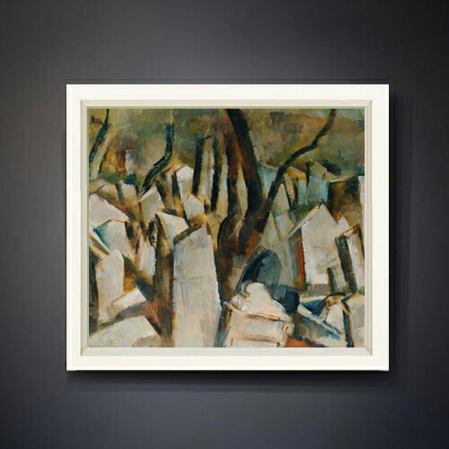 【油絵 直筆仕上げ】ヴァルデック プラハのユダヤ教会 F10 【シンプルフレーム】 絵画 販売 10号 油彩 風景画 560×485mm 複製画 送料無料 プレゼント ギフト 開店祝い 開業祝い 退職祝い 新築祝い リビング 玄関 モダン アートフレーム 壁掛け