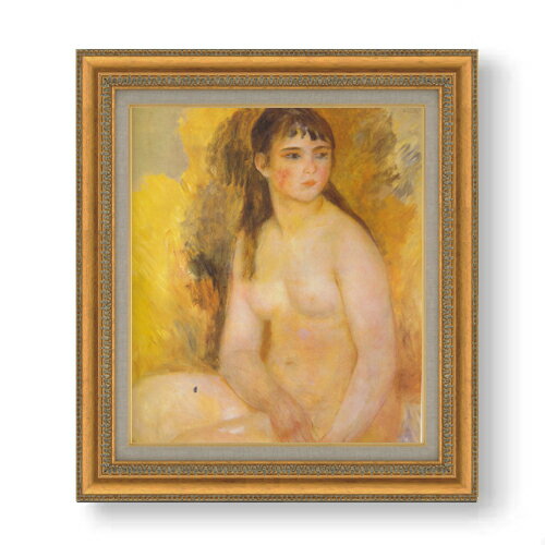 【油絵 直筆仕上げ】ルノワール 裸婦 F10 【額入り】 絵画 販売 10号 油彩 人物画 677×603mm 複製画 送..