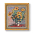 【油絵 直筆仕上げ】クロード・モネ ひまわりの房 F10 【額入り】 絵画 販売 10号 油彩 静物画 677×603mm 複製画 送料無料 プレゼント ギフト 開店祝い 開業祝い 退職祝い 新築祝い リビング 玄関 モダン アートフレーム 壁掛け