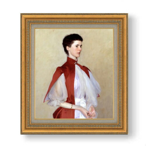【油絵 直筆仕上げ】サージェント Portrait of Mrs Robert Harrison F10 【額入り】 絵画 販売 10号 油彩 人物画 677×603mm 複製画 送料無料 プレゼント ギフト 開店祝い 開業祝い 退職祝い 新築祝い リビング 玄関 モダン アートフレーム 壁掛け
