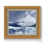 【油絵 直筆仕上げ】フレデリック・ジャッド・ウォー Mid Ocean F10 【額入り】 絵画 販売 10号 油彩 風景画 677×603mm 複製画 送料無料 プレゼント ギフト 開店祝い 開業祝い 退職祝い 新築祝い リビング 玄関 モダン アートフレーム 壁掛け