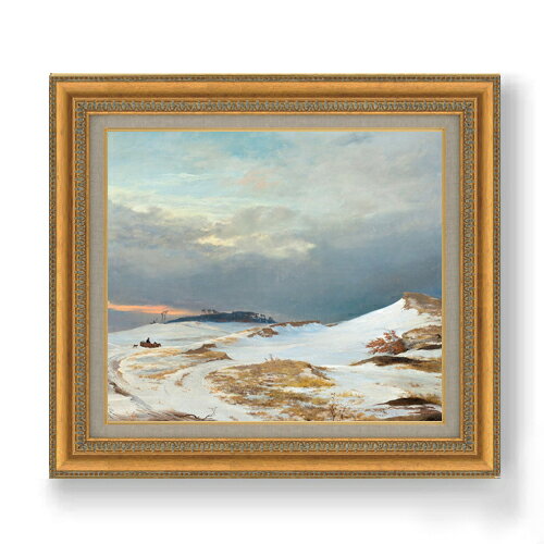 【油絵 直筆仕上げ】ルンドビー Winter Landscape F10 【額入り】 絵画 販売 10号 油彩 風景画 677×603..