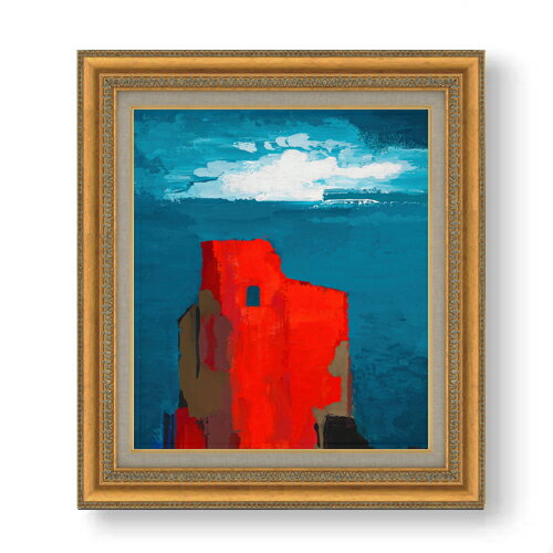 【油絵 直筆仕上げ】ウィーナー ブルクルイネ F10 【額入り】 絵画 販売 10号 油彩 抽象画 677×603mm 複製画 送料無料 プレゼント ギフト 開店祝い 開業祝い 退職祝い 新築祝い リビング 玄関 モダン アートフレーム 壁掛け