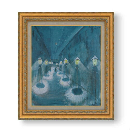 【油絵 直筆仕上げ】グラマテ ネヒトリッヒ通り F10 【額入り】 絵画 販売 10号 油彩 抽象画 677×603mm..