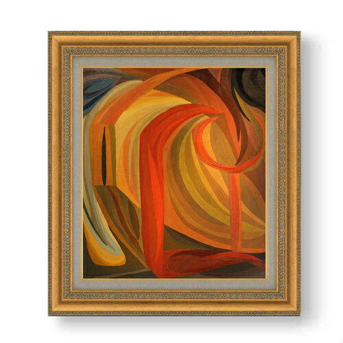 【油絵 直筆仕上げ】フロイントリッヒ 作曲（1911年） F10 【額入り】 絵画 販売 10号 油彩 抽象画 677×603mm 複製画 送料無料 プレゼント ギフト 開店祝い 開業祝い 退職祝い 新築祝い リビング 玄関 モダン アートフレーム 壁掛け