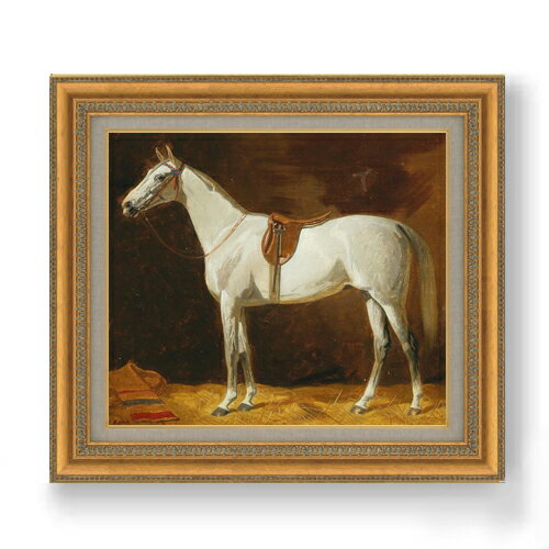 【油絵 直筆仕上げ】エミール・フォルカース 白い馬 F10 【額入り】 絵画 販売 10号 油彩 抽象画 677×603mm 複製画 送料無料 プレゼント ギフ...