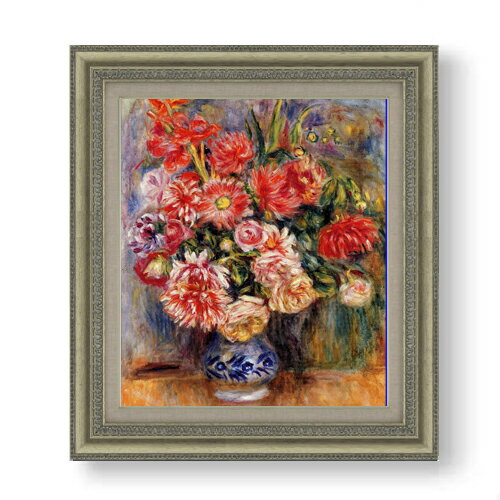 【油絵 直筆仕上げ】ルノワール ブーケ F10 【額入り】 絵画 販売 10号 油彩 静物画 677×603mm 複製画 ..