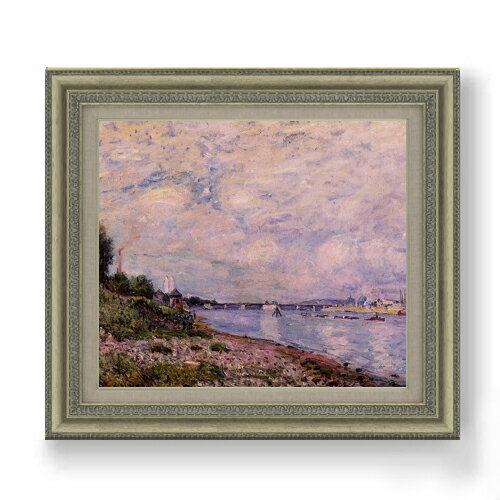 絵自体（キャンバス）の大きさ　530×455mm 表面アクリル透明保護板　額縁吊り紐　付属 ※一部在庫商品は早期出荷可能の場合がございます。 お急ぎに際は別途Eメールにてお問い合わせください。 お問い合わせメールアドレス 　shopmaster@artrest.jp 【留意事項】 ※注文個数によりお届け日が変わることがあります。 ※直筆仕上げ商品のため色彩が若干異なる場合がございますので 予めご了承くださいませ。 絵画 販売 インテリア 油絵 油彩 壁掛け 複製画 風景画 ゴッホ モネ ルノワール その他 静物画 肖像画 アート プレゼント 開業祝い 退職祝い 新築祝い 玄関 リビングアート 風水 縁起 フレーム 贈り物シスレー ブージヴァルの風景