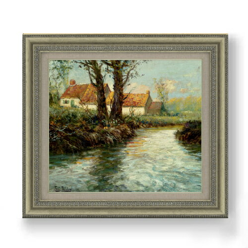 絵自体（キャンバス）の大きさ　530×455mm 表面アクリル透明保護板　額縁吊り紐　付属 ※一部在庫商品は早期出荷可能の場合がございます。 お急ぎに際は別途Eメールにてお問い合わせください。 お問い合わせメールアドレス 　shopmaster@artrest.jp 【留意事項】 ※注文個数によりお届け日が変わることがあります。 ※直筆仕上げ商品のため色彩が若干異なる場合がございますので 予めご了承くださいませ。 絵画 販売 インテリア 油絵 油彩 壁掛け 複製画 風景画 ゴッホ モネ ルノワール その他 静物画 肖像画 アート プレゼント 開業祝い 退職祝い 新築祝い 玄関 リビングアート 風水 縁起 フレーム 贈り物フリット・タヴロー 水際のハウス