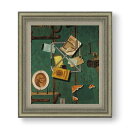 【油絵 直筆仕上げ】ジョン・F・ペト A Closet Door F10 【額入り】 絵画 販売 10号 油彩 抽象画 677×603mm 複製画 送料無料 プレゼント ギフト 開店祝い 開業祝い 退職祝い 新築祝い リビング 玄関 モダン アートフレーム 壁掛け