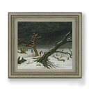 【油絵 直筆仕上げ】フリードリヒ Winter Landscape F10 【額入り】 絵画 販売 10号 油彩 風景画 677×603mm 複製画 送料無料 プレゼント ギフト 開店祝い 開業祝い 退職祝い 新築祝い リビング 玄関 モダン アートフレーム 壁掛け