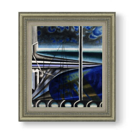 【油絵 直筆仕上げ】ステラ メトロポリタン港 F10 【額入り】 絵画 販売 10号 油彩 抽象画 677×603mm ..