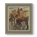 【油絵 直筆仕上げ】スメット ドルプスケルミス F10 【額入り】 絵画 販売 10号 油彩 抽象画 677×603mm 複製画 送料無料 プレゼント ギフト 開店祝い 開業祝い 退職祝い 新築祝い リビング 玄関 モダン アートフレーム 壁掛け