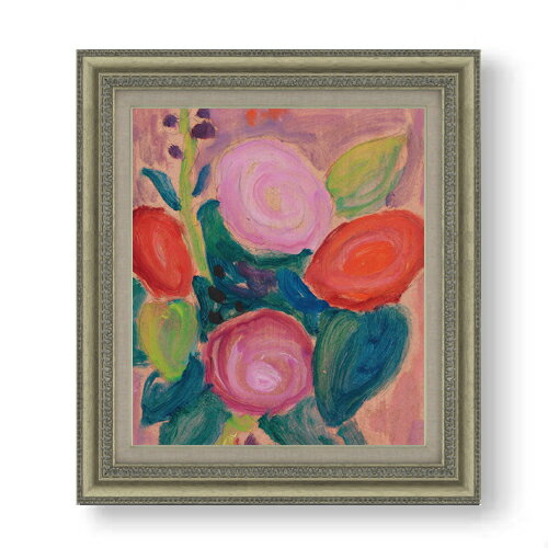 Abstract - 【油絵 直筆仕上げ】ヤウレンスキー 花瓶の中のブルーメンシュトラウス F10 【額入り】 絵画 販売 10号 油彩 抽象画 677×603mm 複製画 送料無料 プレゼント ギフト 開店祝い 開業祝い 退職祝い 新築祝い リビング 玄関 モダン アートフレーム 壁掛け