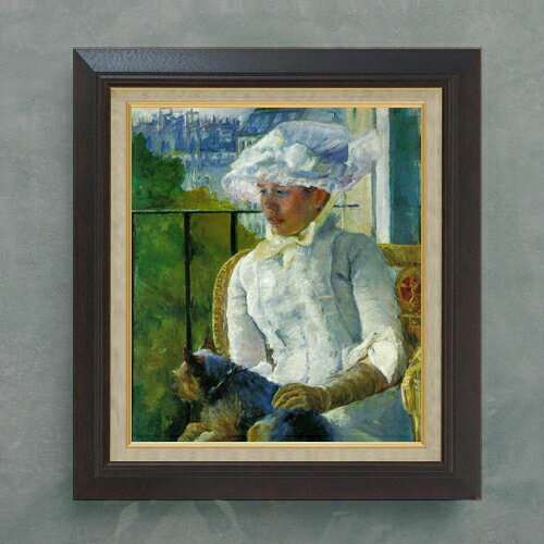【油絵 直筆仕上げ】メアリー・カサット young girl at a window F10 【額入り】 絵画 販売 10号 油彩 人物画 675×601mm 複製画 送料無料 プレゼント ギフト 開店祝い 開業祝い 退職祝い 新築祝い リビング 玄関 モダン アートフレーム 壁掛け ラッピング 贈り物 贈呈