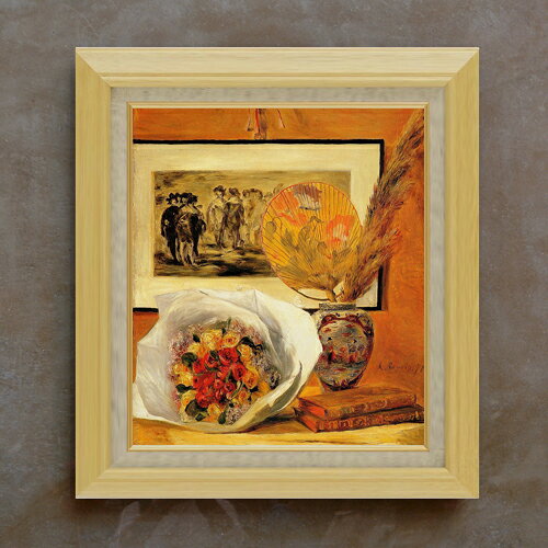 【油絵 直筆仕上げ】ルノワール 花束 F10 【額入り】 絵画 販売 10号 油彩 静物画 675×601mm 複製画 送料無料 プレゼント ギフト 開店祝い 開業祝い 退職祝い 新築祝い リビング 玄関 モダン アートフレーム 壁掛け ラッピング可 油彩 贈呈