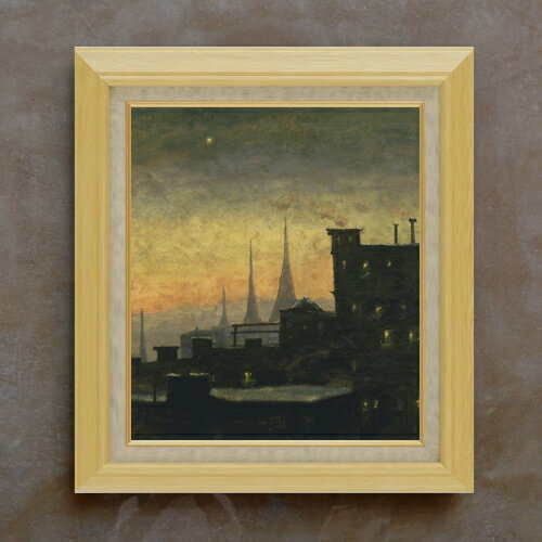樂天商城 - 【油絵 直筆仕上げ】ルイ・エイルシェミウス New York Roof Tops F10 【額入り】 絵画 販売 10号 油彩 風景画 675×601mm 複製画 送料無料 プレゼント ギフト 開店祝い 開業祝い 退職祝い 新築祝い リビング 玄関 モダン アートフレーム 壁掛け