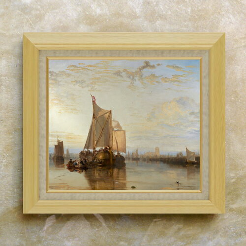 Rakuten - 【油絵 直筆仕上げ】ターナー Dort or Dordrecht F10 【額入り】 絵画 販売 10号 油彩 風景画 675×601mm 複製画 送料無料 プレゼント ギフト 開店祝い 開業祝い 退職祝い 新築祝い リビング 玄関 モダン アートフレーム 壁掛け
