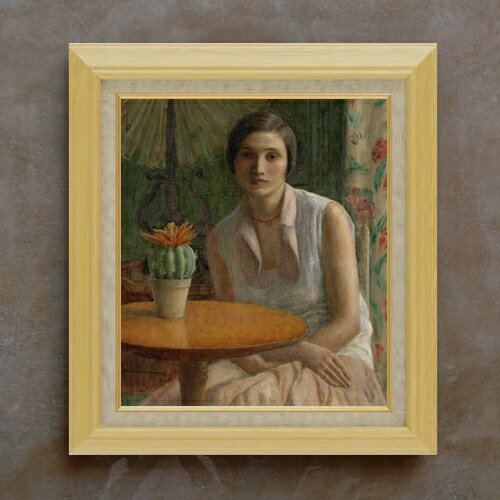 Rakuten - 【油絵 直筆仕上げ】フリージキー Portrait of a Woman F10 【額入り】 絵画 販売 10号 油彩 人物画 675×601mm 複製画 送料無料 プレゼント ギフト 開店祝い 開業祝い 退職祝い 新築祝い リビング 玄関 モダン アートフレーム 壁掛け
