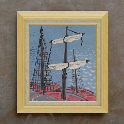 【油絵 直筆仕上げ】ガランダ 漁船 F10 【額入り】 絵画 販売 10号 油彩 抽象画 675×601mm 複製画 送料無料 プレゼント ギフト 開店祝い 開業祝い 退職祝い 新築祝い リビング 玄関 モダン アートフレーム 壁掛け ラッピング