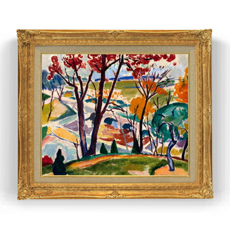 Rakuten - 【油絵 直筆仕上げ】セーイェン Landscape, Bridge, Huntingdon Valley F12 【アップグレード額縁】絵画 販売 12号 抽象画 額縁 736×630mm 複製画 送料無料 プレゼント ギフト 開店祝い 開業祝い 退職祝い 新築祝い リビング 壁掛け