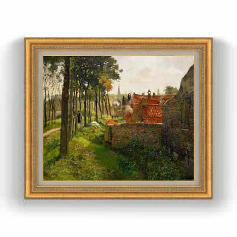 【油絵 直筆仕上げ】フリット・タヴロー プリーストにて F12 【油彩 国内生産 インテリア】絵画 販売 1..