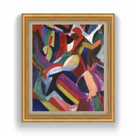 Rakuten - 【油絵 直筆仕上げ】ヘンリー・ブルース 作曲3 F12 【油彩 国内生産 インテリア】絵画 販売 12号 抽象画 額縁 754×648mm 複製画 送料無料 プレゼント ギフト 開店祝い 開業祝い 退職祝い 新築祝い リビング 壁掛け