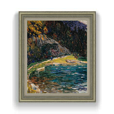 ワシリー・カンディンスキー Kochel, Alte Kesselbergstrasse F12 絵画 販売 12号 抽象画 額縁 754×648mm 複製画 送料無料 プレゼント ギフト 開店祝い 開業祝い 退職祝い 新築祝い リビング 壁掛け