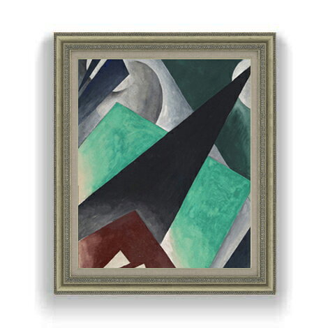 【油絵 直筆仕上げ】ポポワ 絵画的建築 F12 【油彩 国内生産 インテリア】絵画 販売 12号 抽象画 額縁 754×648mm 複製画 送料無料 プレゼント ギフト 開店祝い 開業祝い 退職祝い 新築祝い リビング 壁掛け ラッピング