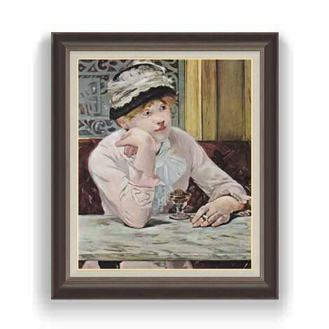 Rakuten - 【油絵 直筆仕上げ】マネ ほろ酔いの女 F12 【油彩 国内生産 インテリア】絵画 販売 12号 人物画 額縁 736×630mm 複製画 送料無料 プレゼント ギフト 開店祝い 開業祝い 退職祝い 新築祝い リビング 玄関 モダン 壁掛け