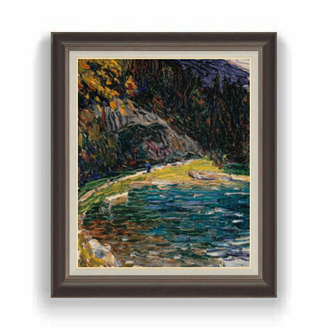 ワシリー・カンディンスキー Kochel, Alte Kesselbergstrasse F12 絵画 販売 12号 抽象画 額縁 736×630mm 複製画 送料無料 プレゼント ギフト 開店祝い 開業祝い 退職祝い 新築祝い リビング 壁掛け