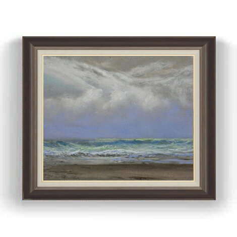 Rakuten - 【油絵 直筆仕上げ】トライオン A Shift of Wind from East to Northwest F12 【油彩 国内生産 インテリア】絵画 販売 12号 風景画額縁 736×630mm 複製画 送料無料 プレゼント ギフト 開店祝い 開業祝い 退職祝い 新築祝い リビング 壁掛け