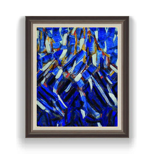 クリスティアン・ロールフス Abstraction (the Blue Mountain) F15 絵画 販売 15号 抽象画 額縁 780×658mm 複製画 送料無料