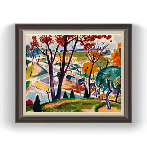 セーイェン Landscape, Bridge, Huntingdon Valley F15 絵画 販売 15号 抽象画 額縁 780×658mm 複製画 送料無料 プレゼント ギフト 開店祝い 開業祝い 退職祝い 新築祝い リビング 壁掛け